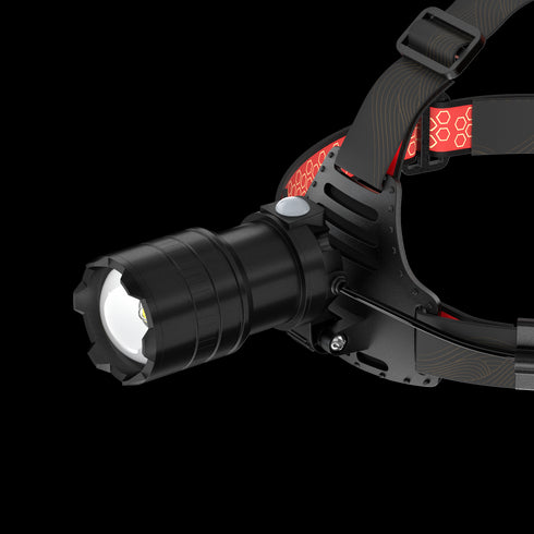 FoucsPro F4 Headlamp – Long Range, High Brightness, Camping Illumination, Magnetic Work Light