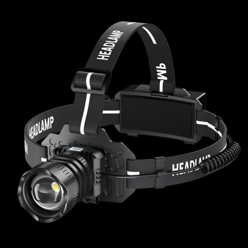 FoucsPro F5 Headlamp – High Brightness, Super Fast Charging, Digital Display
