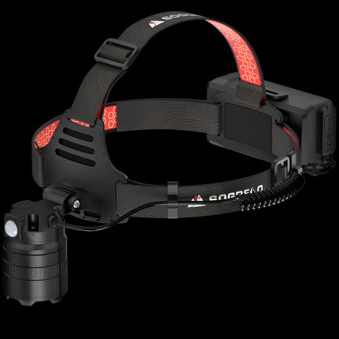 FoucsPro F4 Headlamp – Long Range, High Brightness, Camping Illumination, Magnetic Work Light