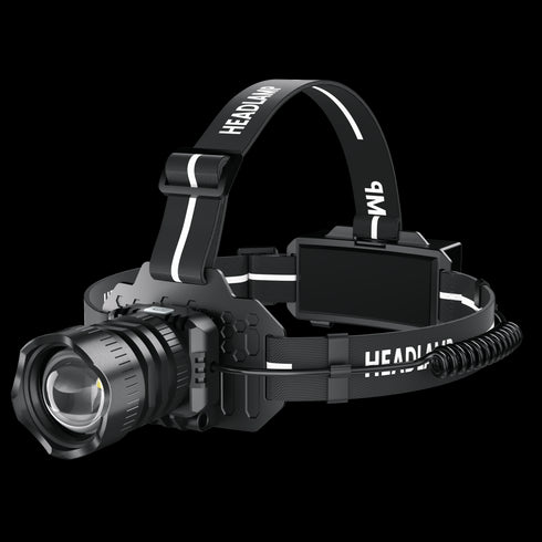 FoucsPro F5 Headlamp – High Brightness, Super Fast Charging, Digital Display