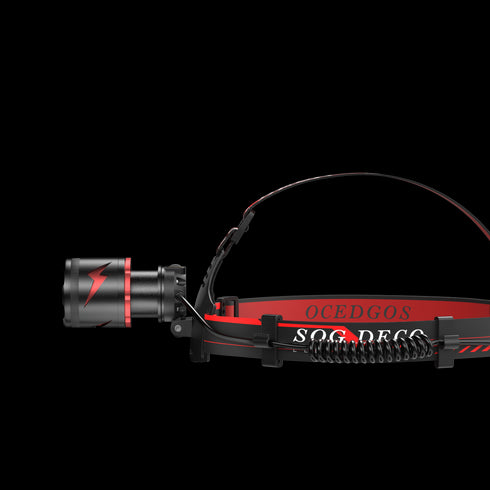 FoucsPro F3 Headlamp - High Brightness, Long Battery Life, Emergency Warning