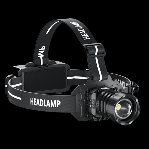 FoucsPro F5 Headlamp – High Brightness, Super Fast Charging, Digital Display
