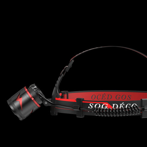 FoucsPro F3 Headlamp - High Brightness, Long Battery Life, Emergency Warning