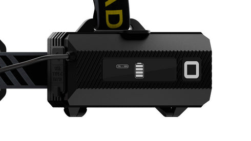 FoucsPro F6 Headlamp – High Brightness, Long Range, Head Warning Light, Lightweight Design