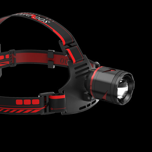 FoucsPro F3 Headlamp - High Brightness, Long Battery Life, Emergency Warning