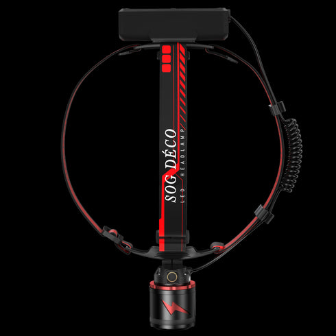 FoucsPro F3 Headlamp - High Brightness, Long Battery Life, Emergency Warning